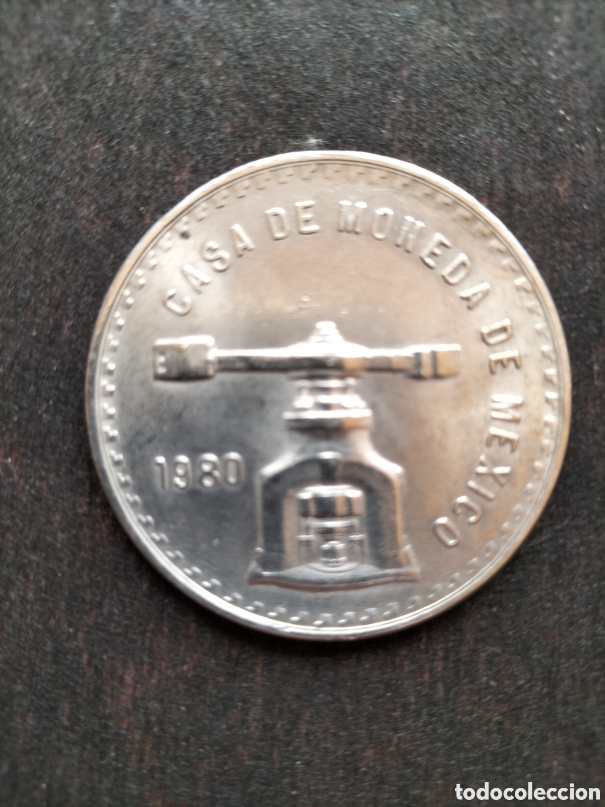 Monedas antiguas de Am&eacute;rica: M&eacute;xico. Onza de Plata de 1980. Buena Conservaci&oacute;n.