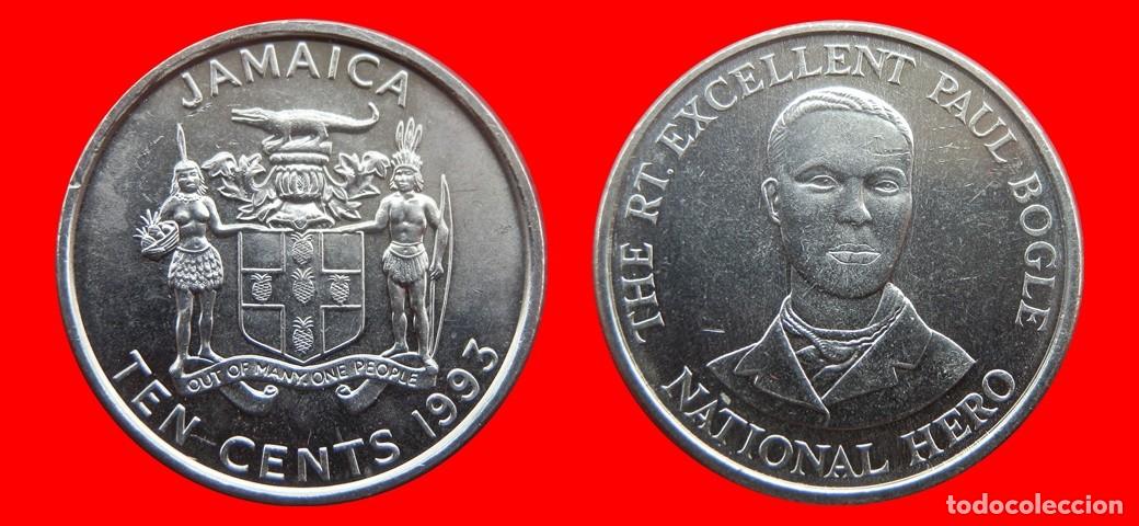Monedas antiguas de Am&eacute;rica: 10 CENTAVOS 1993 JAMAICA-143541