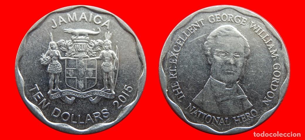Monedas antiguas de Am&eacute;rica: 10 DOLARES 2015 JAMAICA-143544