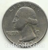 Monedas antiguas de Am&eacute;rica: ESTADOS UNIDOS EEUU - 1/4 DOLLAR - 1965 - COBRE-NIQUEL - FOTOS