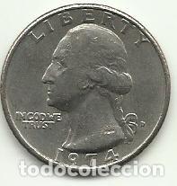 Monedas antiguas de Am&eacute;rica: ESTADOS UNIDOS EEUU - 1/4 DOLLAR - 1974 - COBRE-NIQUEL - FOTOS