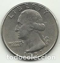 Monedas antiguas de Am&eacute;rica: ESTADOS UNIDOS EEUU - 1/4 DOLLAR - 1987 - COBRE-NIQUEL - FOTOS