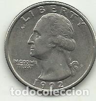 Monedas antiguas de Am&eacute;rica: ESTADOS UNIDOS EEUU - 1/4 DOLLAR - 1992 - COBRE-NIQUEL - FOTOS