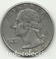 Monedas antiguas de Am&eacute;rica: ESTADOS UNIDOS EEUU - 1/4 DOLLAR - 1996 - COBRE-NIQUEL - FOTOS