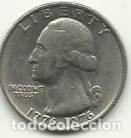 Monedas antiguas de Am&eacute;rica: ESTADOS UNIDOS EEUU - 1/4 DOLLAR - 1776-1976 - COBRE-NIQUEL - FOTOS