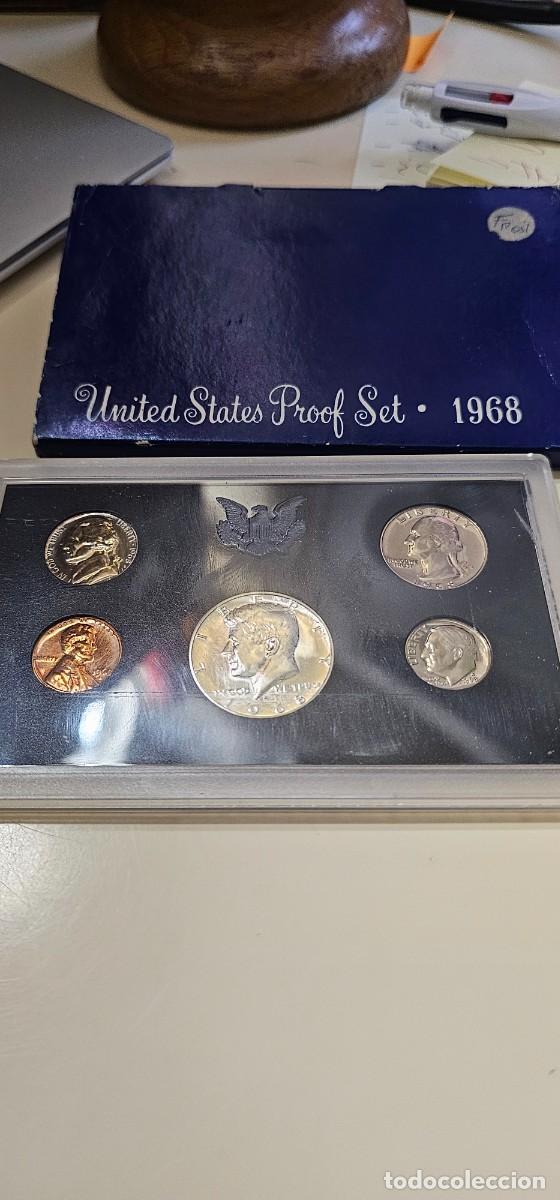 Monedas antiguas de Am&eacute;rica: Coleccion monedas USA plata, cobre, nikel 1968