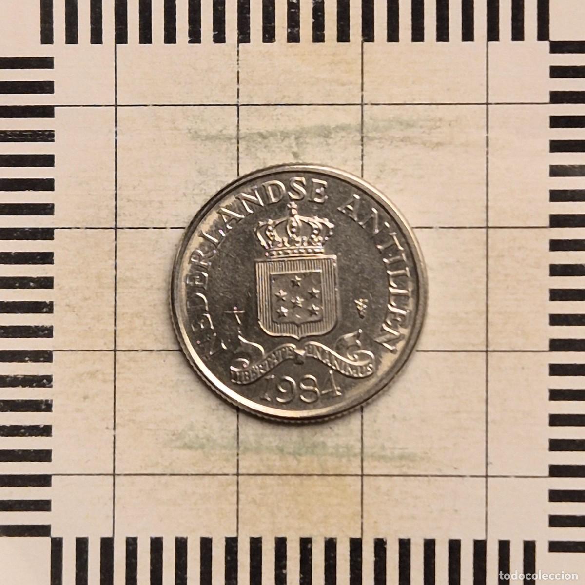 Monedas antiguas de Am&eacute;rica: 25 C&Eacute;NTIMOS, ANTILLAS HOLANDESAS. 1981. (KM#11).