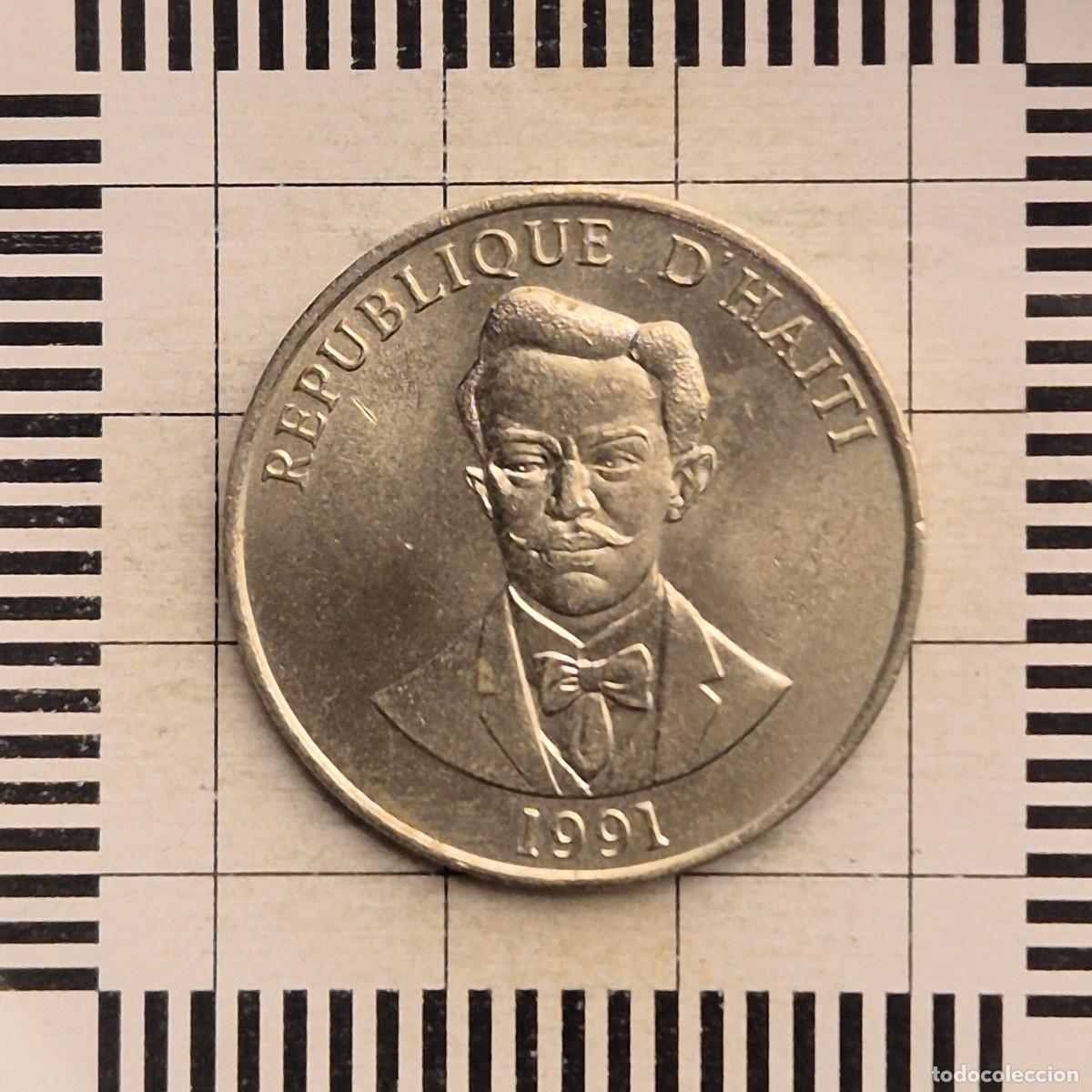 Monedas antiguas de Am&eacute;rica: 50 C&Eacute;NTIMOS, HAITI. 1991. (KM#153).