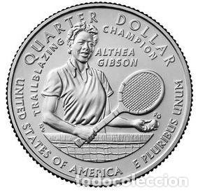 Monnaies anciennes d'Am&eacute;rique: QUARTER DOLAR USA 2025 - CECA D - AMERICAN WOMEN - ALTHEA GIBSON - SIN CIRCULAR