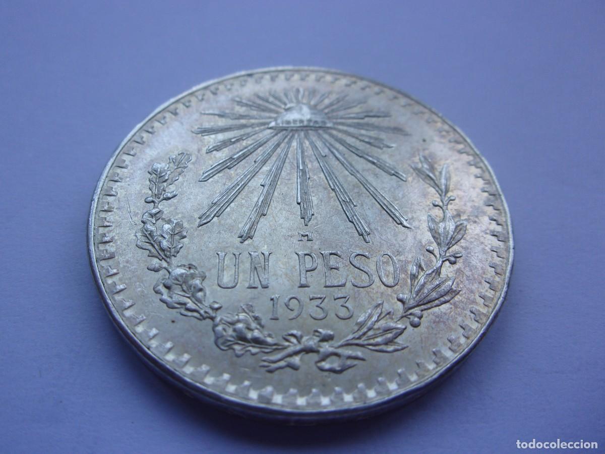 Monedas antiguas de Am&eacute;rica: 26SCC14 Mexico 1 peso de plata 1933