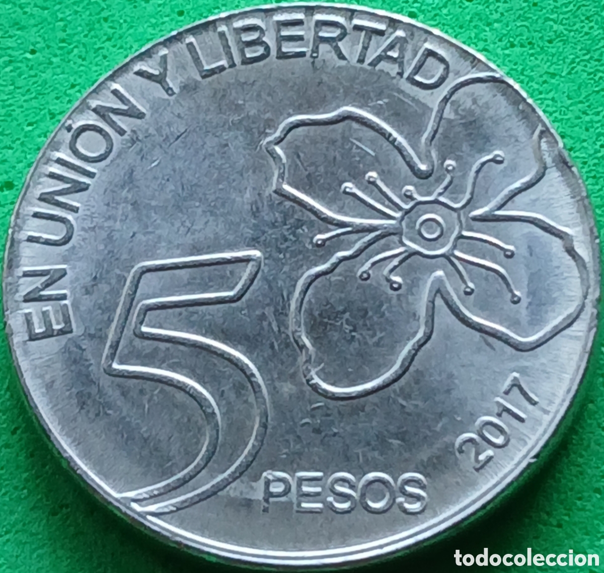 Monedas antiguas de Am&eacute;rica: Argentina 5 pesos 2017 UC#2