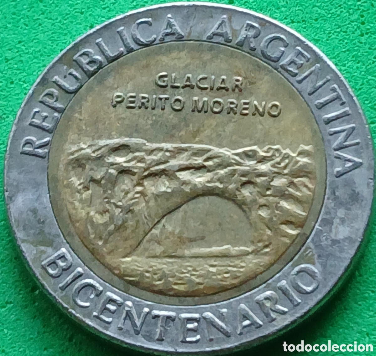 Monedas antiguas de Am&eacute;rica: Argentina 1 peso 2010 km#160 Glaciar Perito Moreno