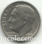 Monedas antiguas de Am&eacute;rica: 1 DIME EE.UU./ESTADOS UNIDOS/USA - 1968 - FOTOS