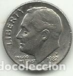 Monedas antiguas de Am&eacute;rica: 1 DIME EE.UU./ESTADOS UNIDOS/USA - 1982 P - FOTOS