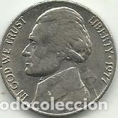 Monedas antiguas de Am&eacute;rica: 5 CENTS EE.UU./ESTADOS UNIDOS/USA - 1977 - FOTOS