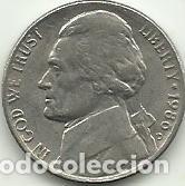Monedas antiguas de Am&eacute;rica: 5 CENTS EE.UU./ESTADOS UNIDOS/USA - 1986 D - FOTOS