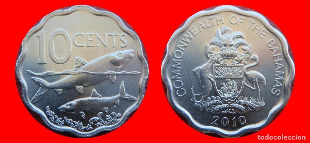 Monedas antiguas de Am&eacute;rica: 10 CENTAVOS CENTS CENTIMOS 2010 BAHAMAS-143588