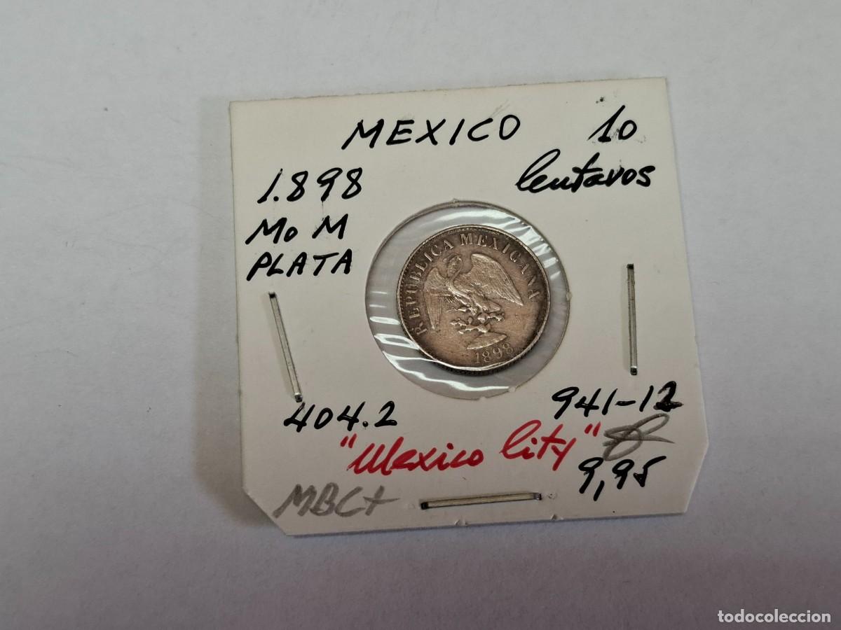 Monedas antiguas de Am&eacute;rica: 10 CENTAVOS de PLATA de 1898 Mo M Km 404.10 MEXICO en MBC+