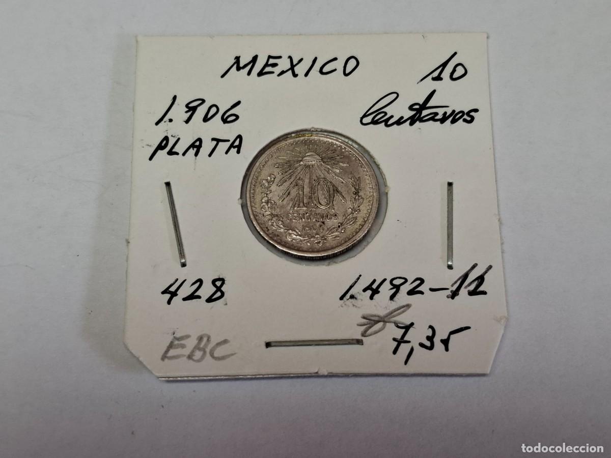 Monedas antiguas de Am&eacute;rica: 10 CENTAVOS de PLATA de 1906 Km 428 MEXICO en EBC