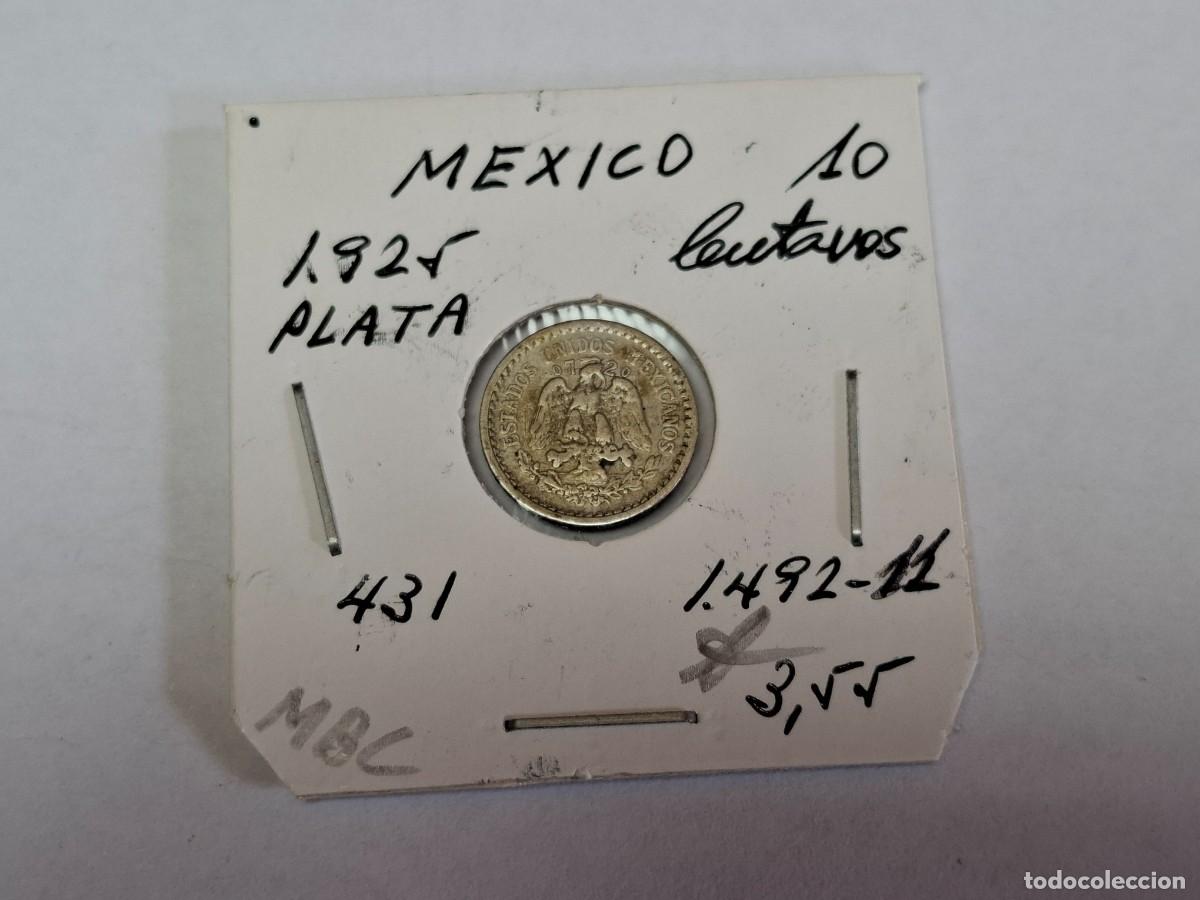 Monedas antiguas de Am&eacute;rica: 10 CENTAVOS de PLATA de 1925 Km 431 MEXICO en MBC