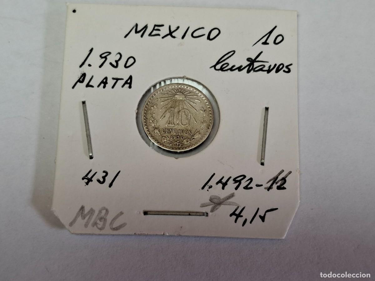 Monedas antiguas de Am&eacute;rica: 10 CENTAVOS de PLATA de 1930 Km 431 MEXICO en MBC