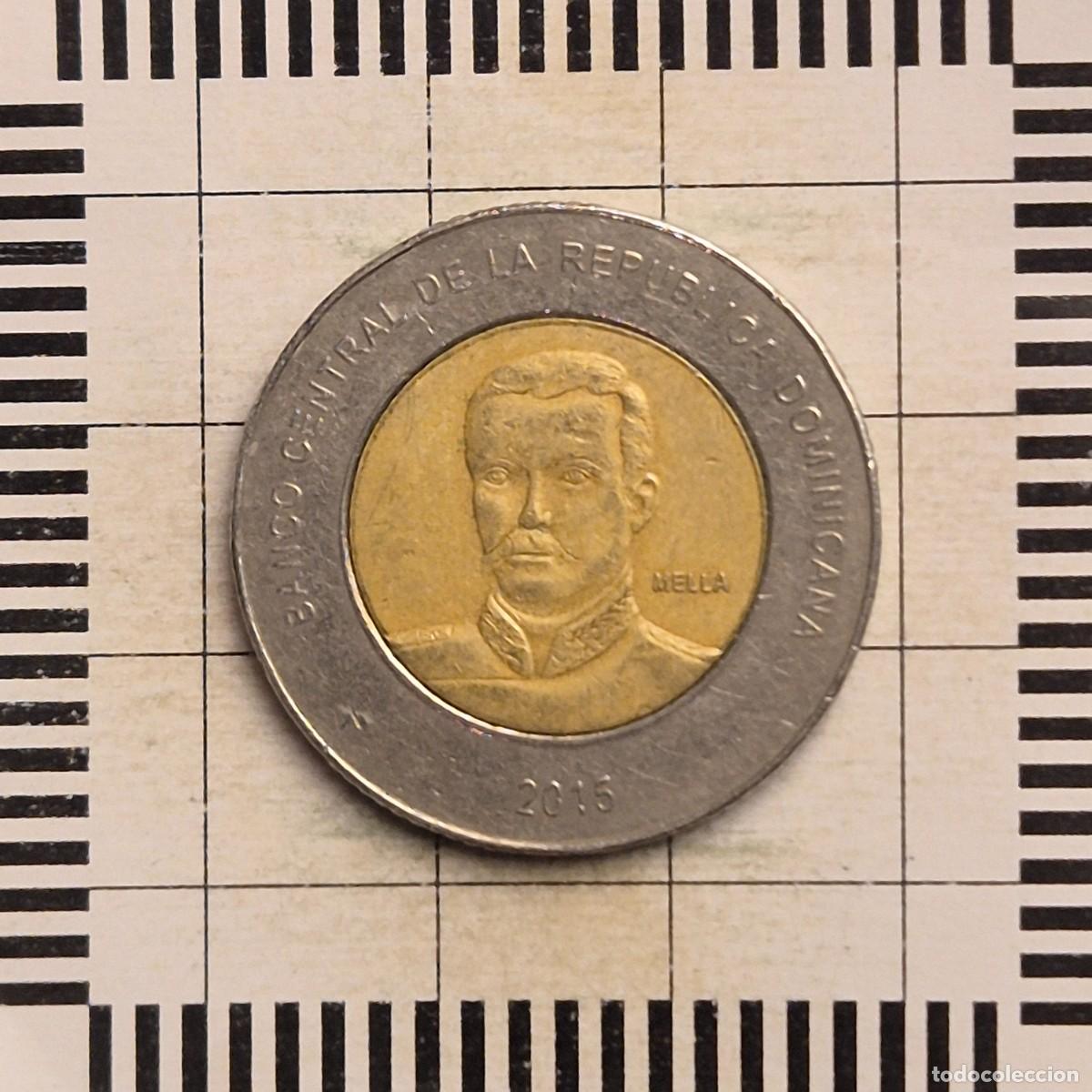 Monedas antiguas de Am&eacute;rica: 10 PESOS, REP. DOMINICANA. 2015. (KM#106).