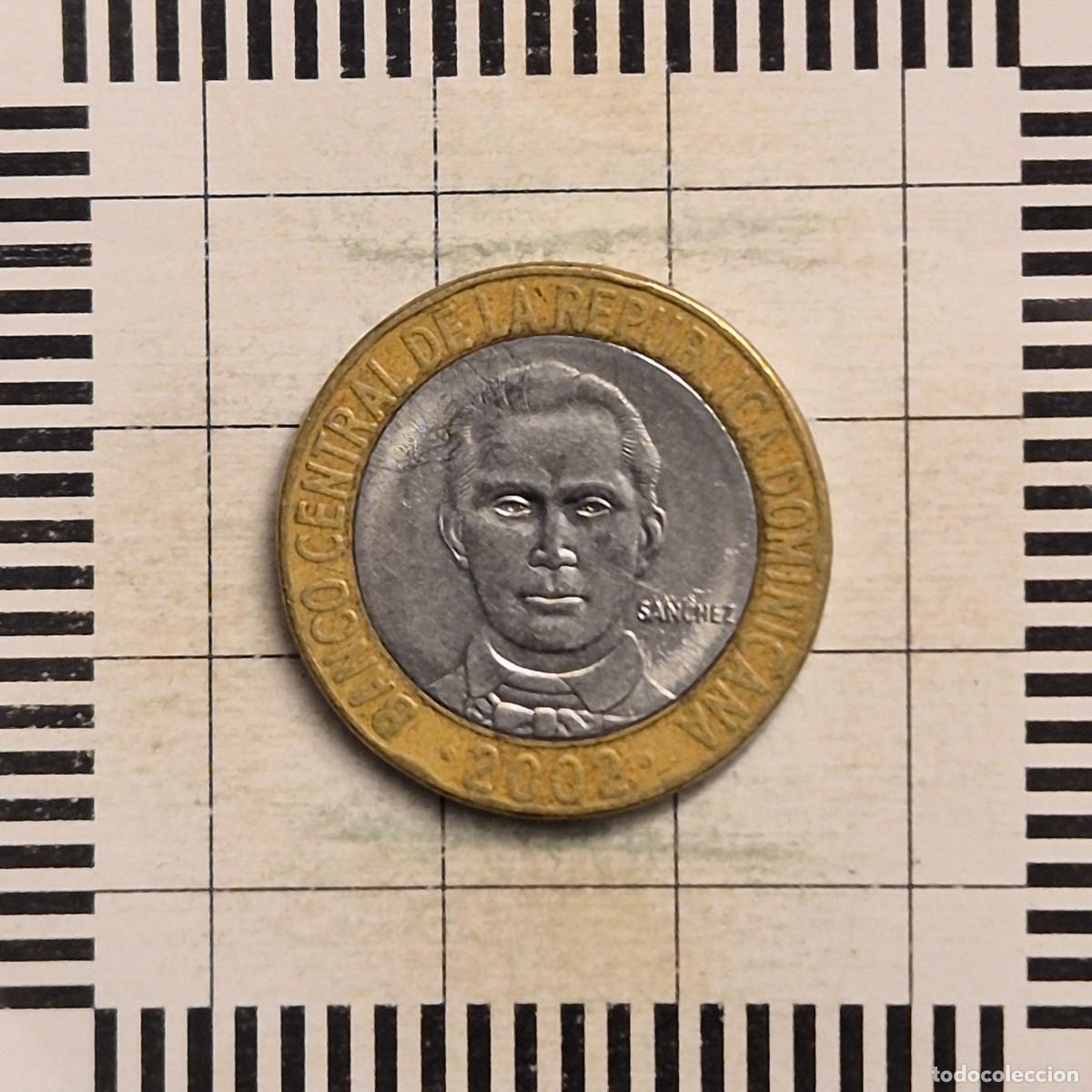 Monedas antiguas de Am&eacute;rica: 5 PESOS, REP. DOMINICANA. 2002. (KM#89).