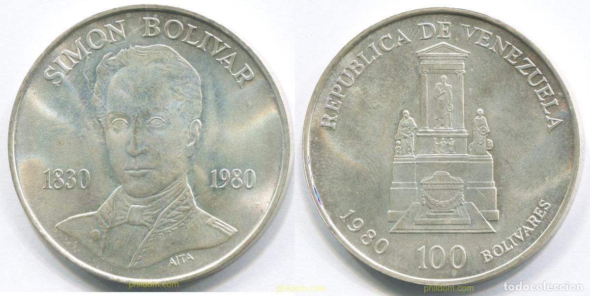 Monedas antiguas de Am&eacute;rica: 3002 VENEZUELA 1980 VENEZUELA 100 BOLIVARES 1980