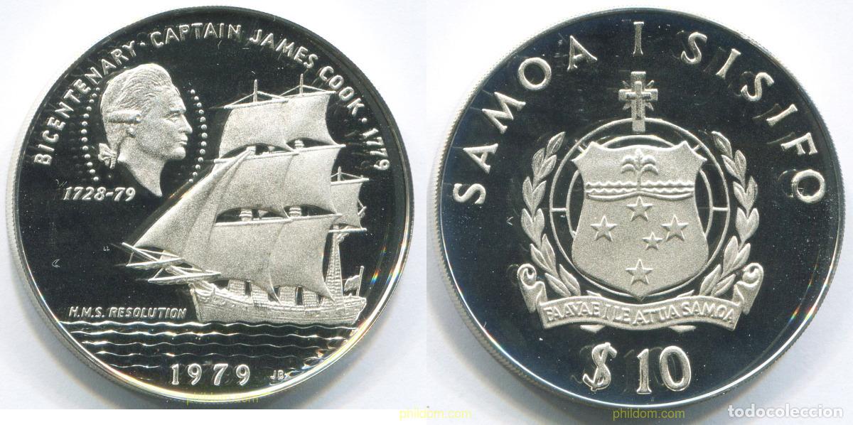 Monedas antiguas de Am&eacute;rica: 3005 SAMOA 1979 SAMOA 1979 10 DOLLAR