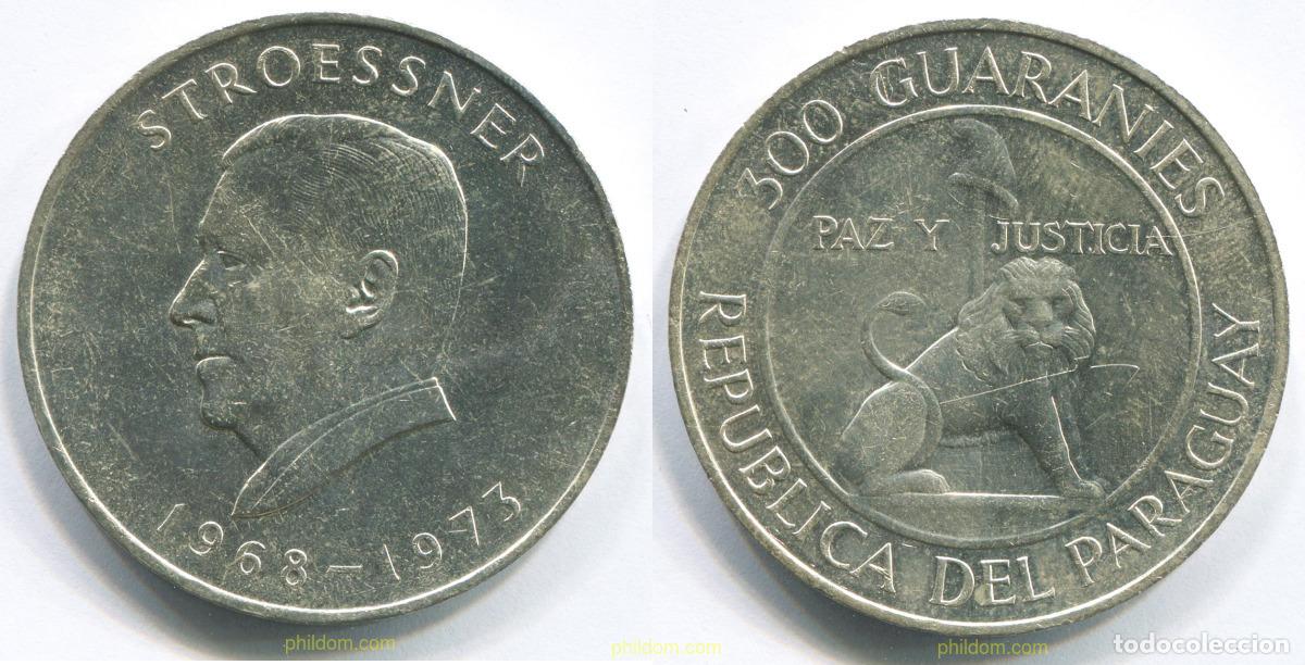 Monedas antiguas de Am&eacute;rica: 3008 PARAGUAY 1973 PARAGUAY 300 GUARANIES 1973