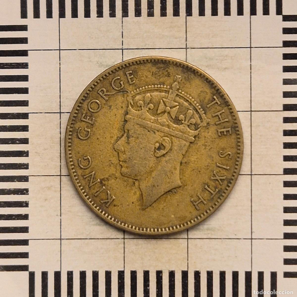 Monedas antiguas de Am&eacute;rica: 1 PENIQUE, JAMAICA. JORGE VI, 1950. (KM#35).