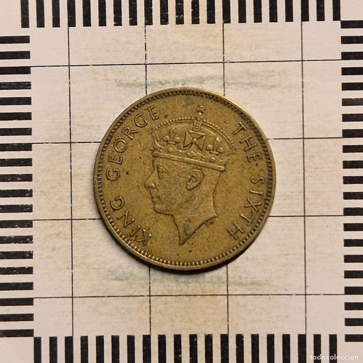 Monedas antiguas de Am&eacute;rica: 1/2 PENIQUE, JAMAICA. JORGE VI, 1952. (KM#34).