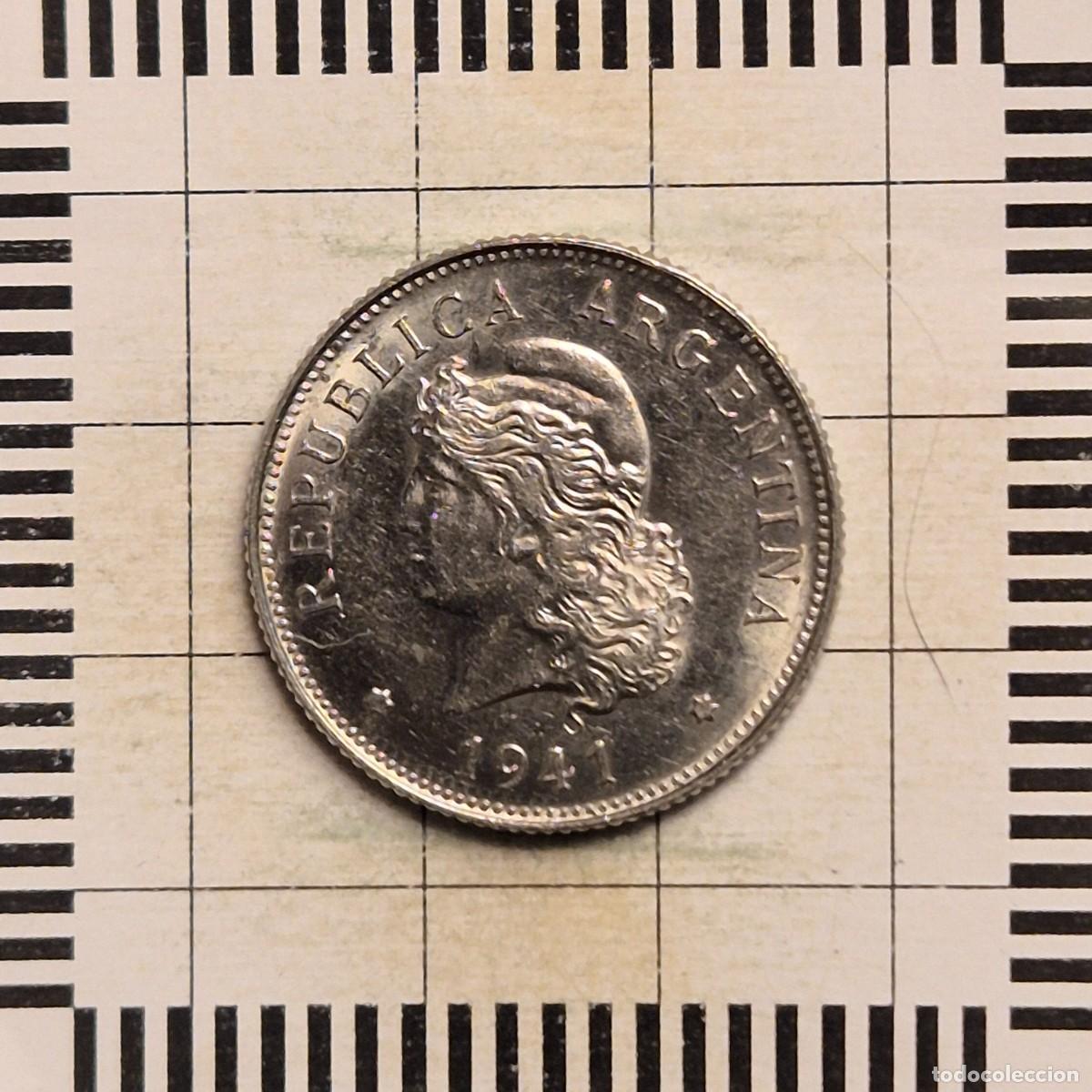 Monedas antiguas de Am&eacute;rica: 50 CENTAVOS, ARGENTINA. 1941. (KM#39).