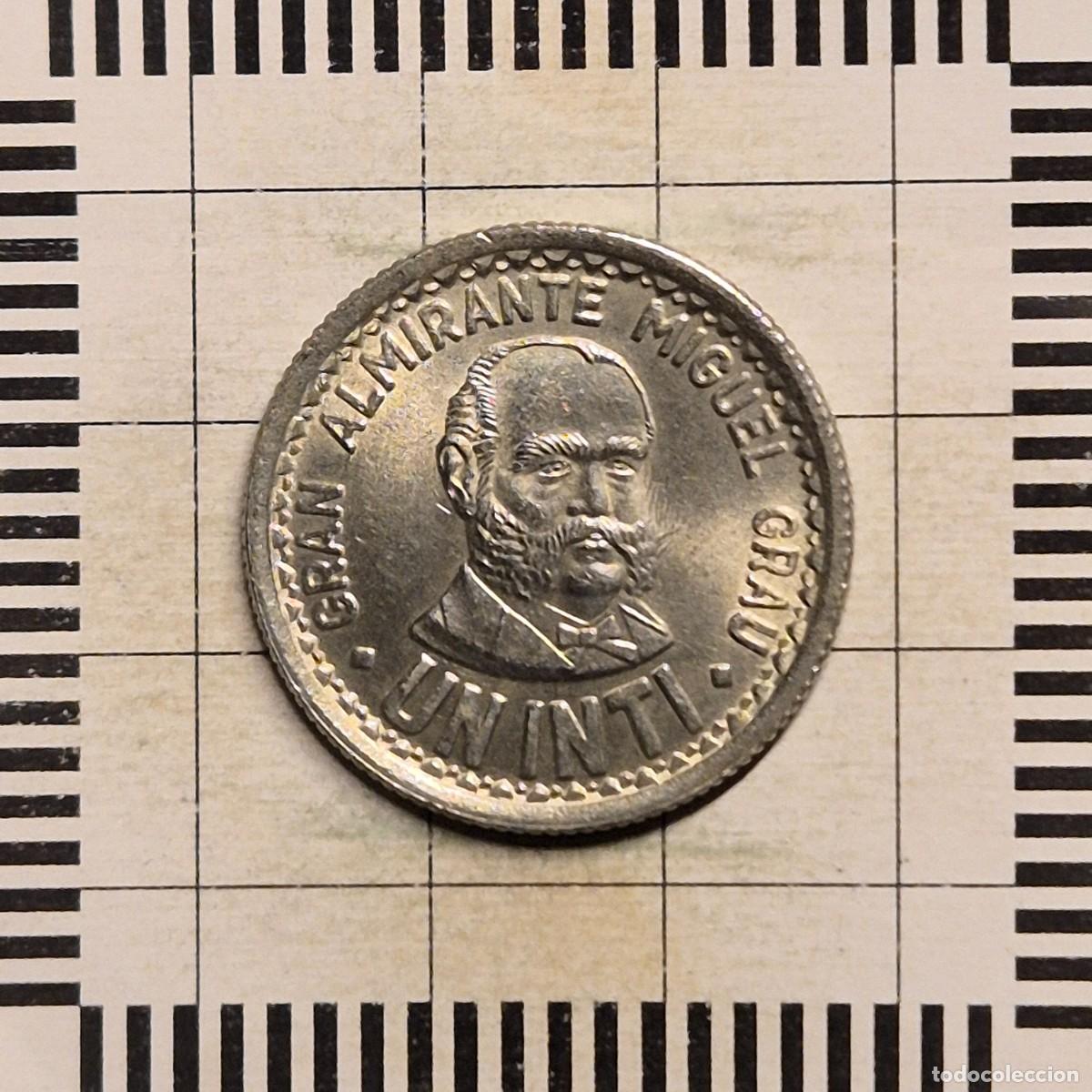 Monedas antiguas de Am&eacute;rica: 1 INTI, PER&Uacute;. 1988. (KM#296).