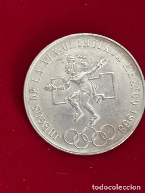 Monedas antiguas de Am&eacute;rica: 25 Pesos plata 720, 1968, Mexico, 22,5 grs
