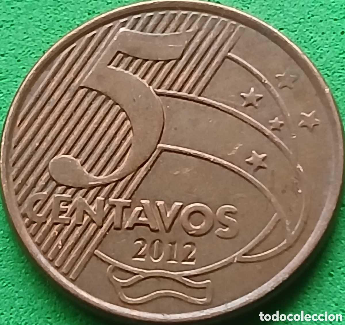 Monedas antiguas de Am&eacute;rica: Brasil 5 centavos 2012 km#648