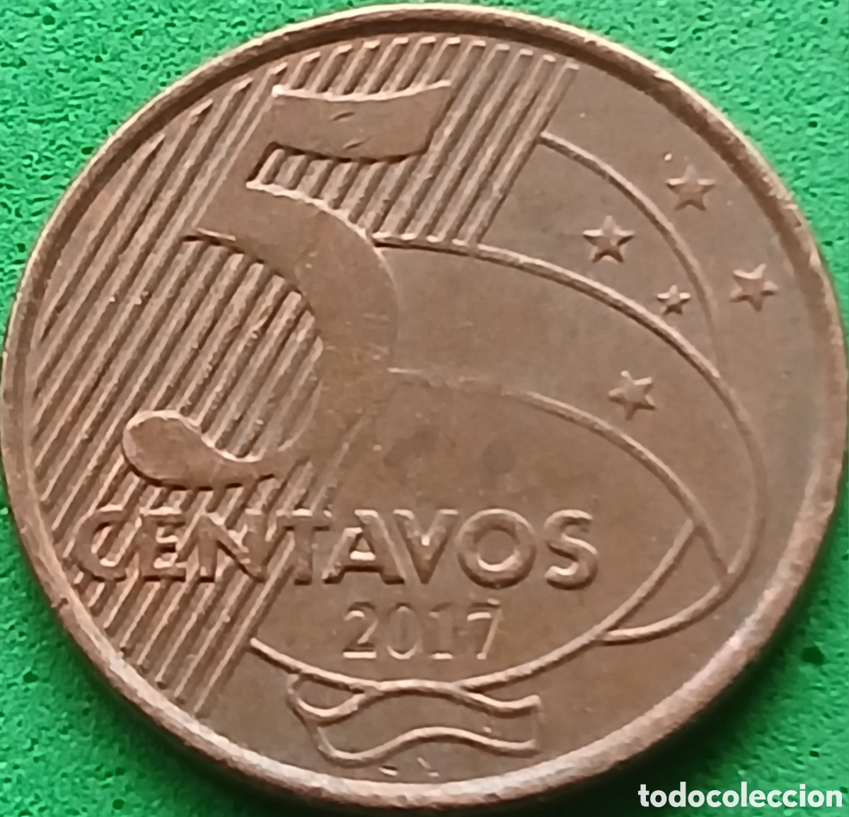 Monedas antiguas de Am&eacute;rica: Brasil 5 centavos 2017 km#648