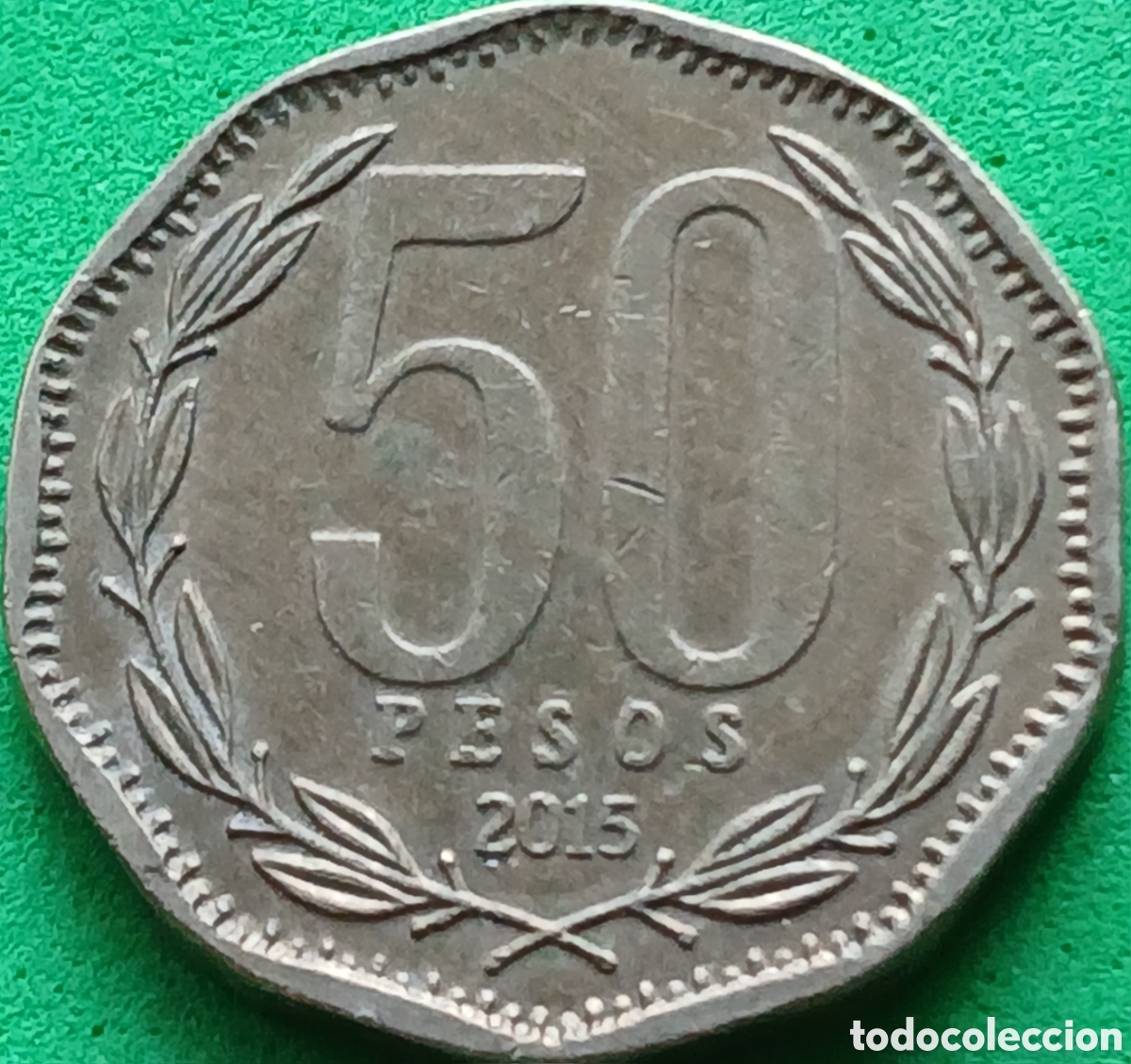 Monedas antiguas de Am&eacute;rica: Chile 50 pesos 2015 km#219