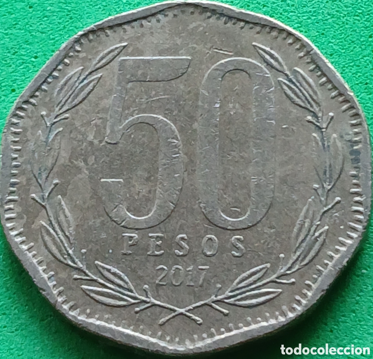 Monedas antiguas de Am&eacute;rica: Chile 50 pesos 2017 km#219