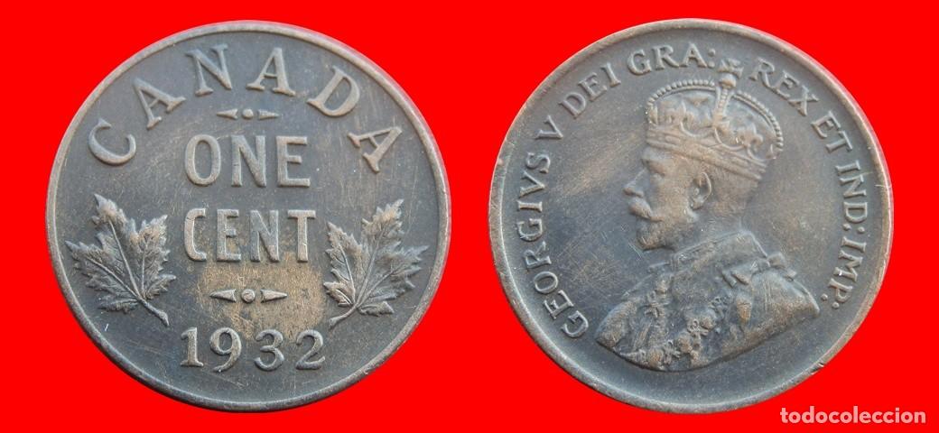 Monedas antiguas de Am&eacute;rica: 1 CENTAVO 1932 CANADA-143607