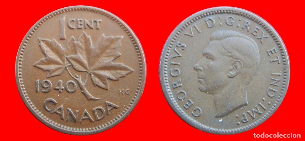 Monedas antiguas de Am&eacute;rica: 1 CENTAVO 1940 CANADA-143609