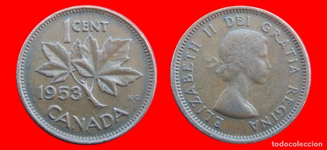 Monedas antiguas de Am&eacute;rica: 1 CENTAVO 1953 CANADA-143610