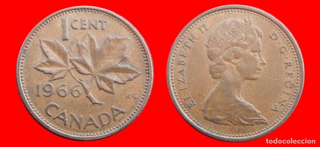 Monedas antiguas de Am&eacute;rica: 1 CENTAVO 1966 CANADA-143611