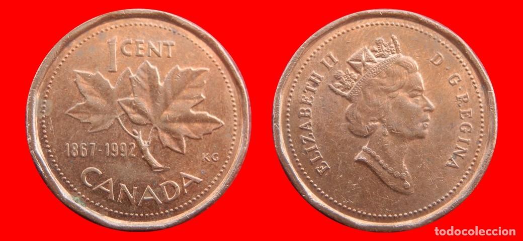 Monedas antiguas de Am&eacute;rica: 1 CENTAVO 1992 CANADA-143616