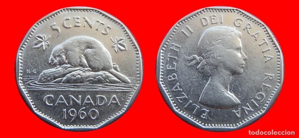 Monedas antiguas de Am&eacute;rica: 5 CENTAVOS 1960 CANADA-143618
