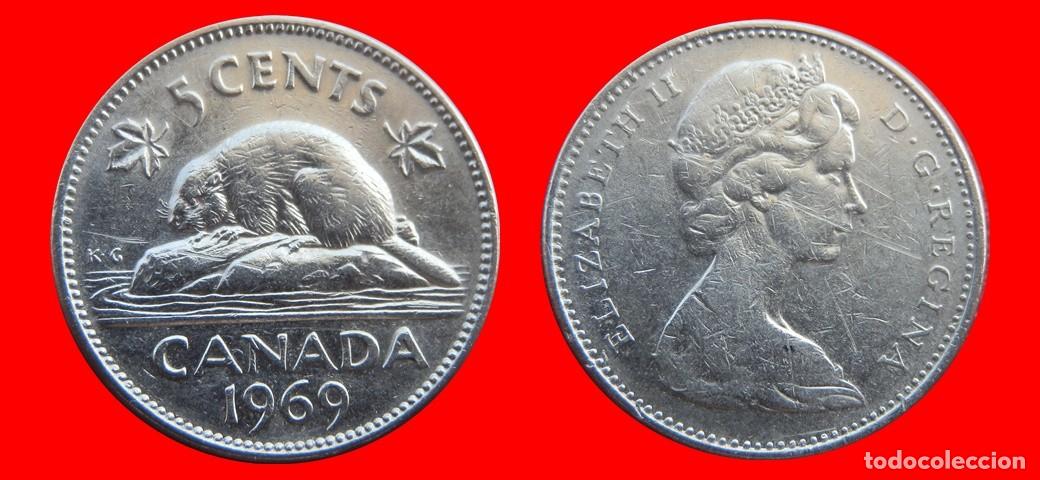 Monedas antiguas de Am&eacute;rica: 5 CENTAVOS 1969 CANADA-143623
