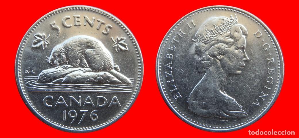 Monedas antiguas de Am&eacute;rica: 5 CENTAVOS 1976 CANADA-143626