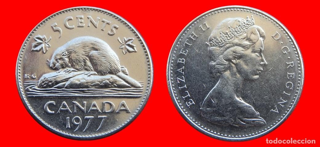 Monedas antiguas de Am&eacute;rica: 5 CENTAVOS 1977 CANADA-143627