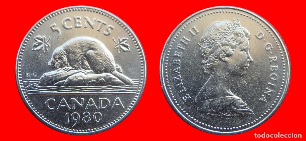 Monnaies anciennes d'Am&eacute;rique: 5 CENTAVOS 1980 CANADA-143630