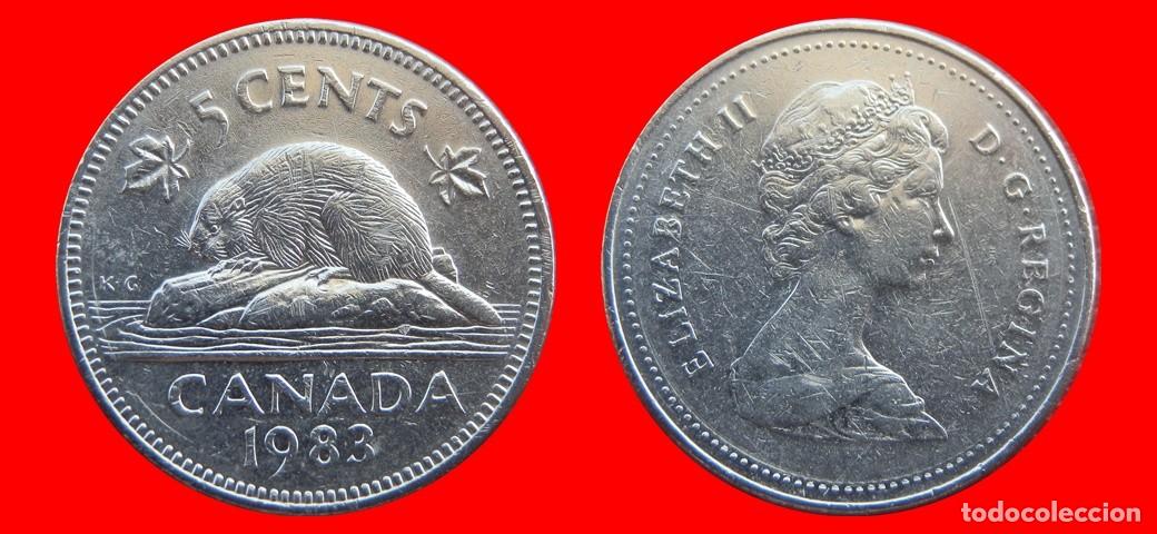 Moedas antigas da Am&eacute;rica: 5 CENTAVOS 1983 CANADA-143633